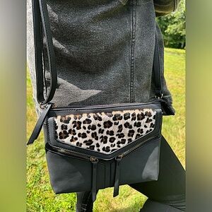 Leopard & Leather Handbag